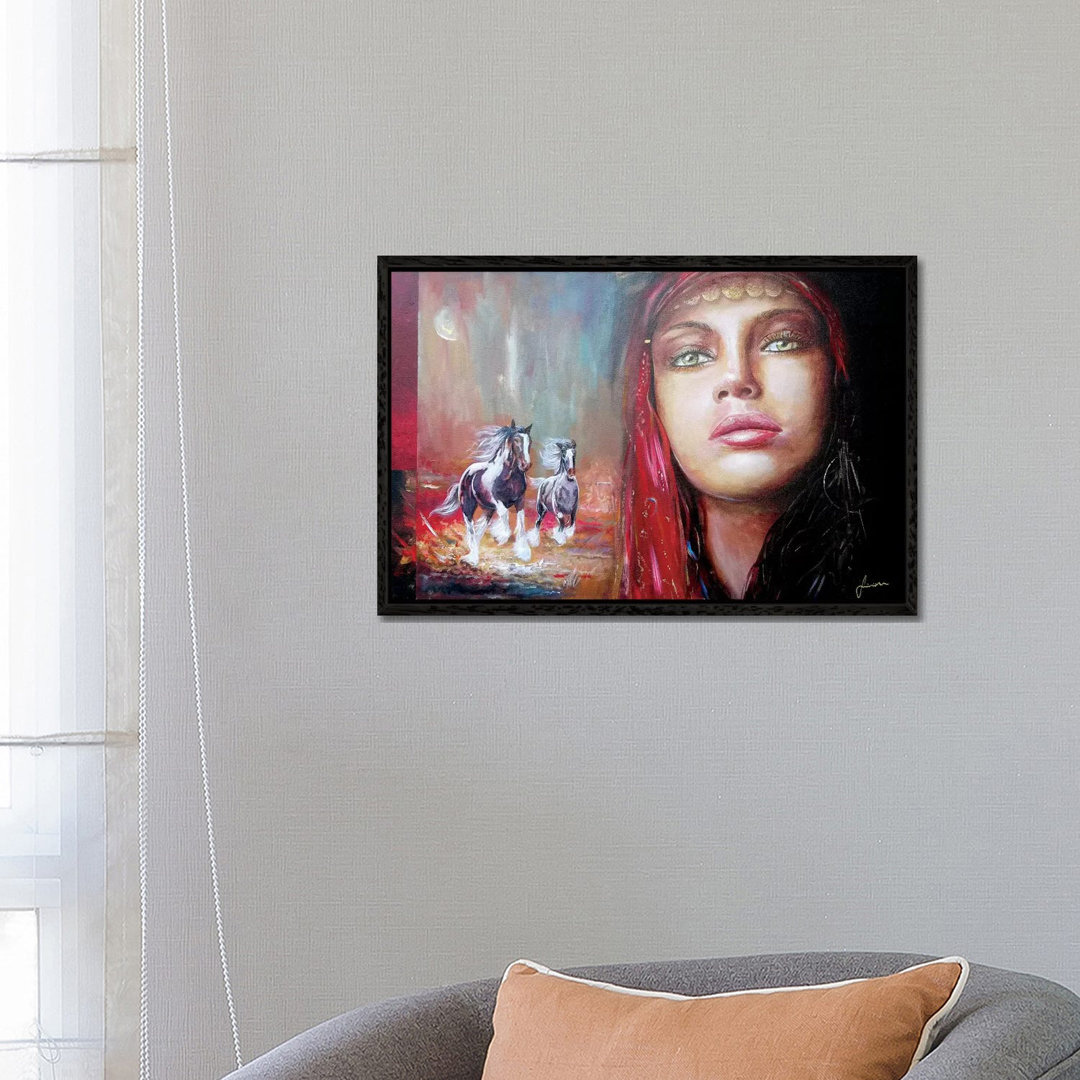 Gypsy Beauty von Sinisa Saratlic - Galerie-verpackte Leinwand Giclée auf Leinwand