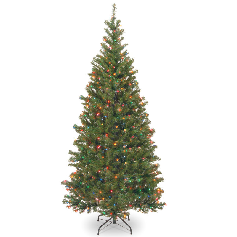Aspen Spruce Lighted Artificial Spruce Christmas Tree, 72" H