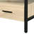Yawan Oak & Black Finish Accent Table