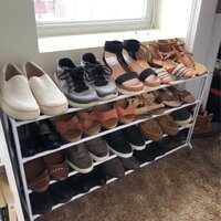 White 20-Pair Floor Shoes Rack by Whitmor at Fleet Farm