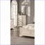 Commode à 5 tiroirs avec commode blanche antique Plateau en noyer | Blanc antique | Panneau de particules + panneau de fibres à densité moyenne, contreplaqué