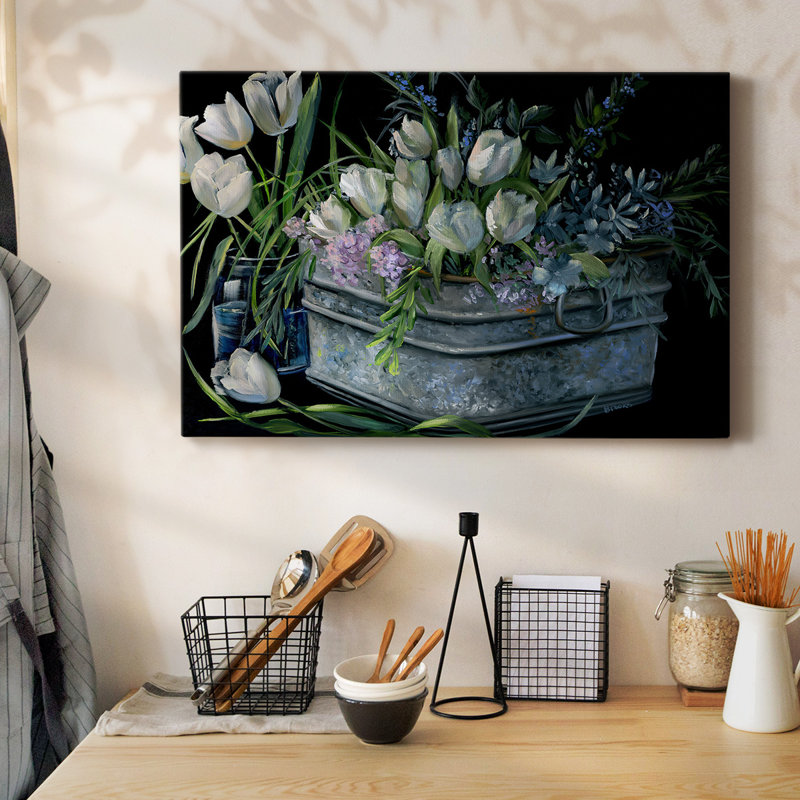 Wild Tulips-Toile tendue avec châssis, H 12 po x l 18 po