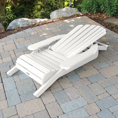 Anette Plastic Folding and Reclining Adirondack Chair