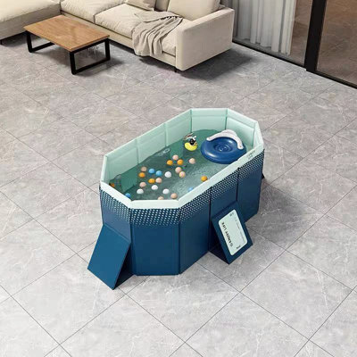 La piscine pliante en PVC (non gonflable) se baigne et se rafraîchit en été, convient au patio extérieur