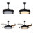 Curtin 42" Modern Retractable Blade Ceiling Fans Light With Remote Control-1597595893