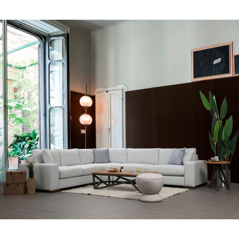 237.8" Wide Symmetrical Corner Sofa