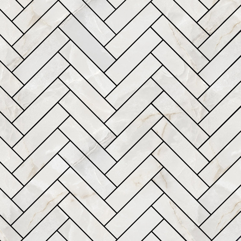 Vertébré mosaïque 1X4, Gris / Noir