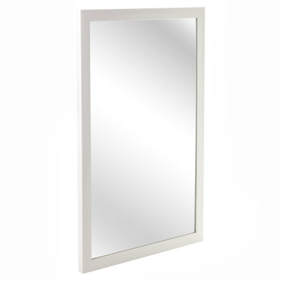 Wood Flat Wall Mirror