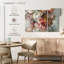 Ensemble de 3 pièces bouquet de rosé sur toile-1721302096