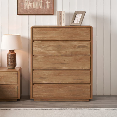 Eversley 95cm W 5 - Drawer Chest of Drawers