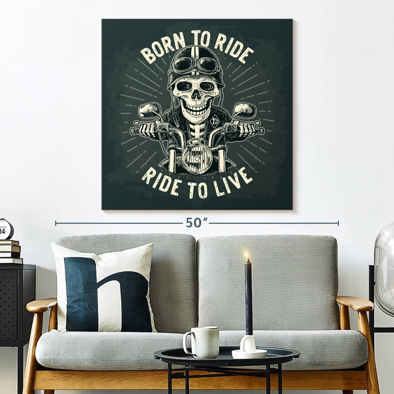 Mehar Born To Ride Poster, 33" H x 33" W