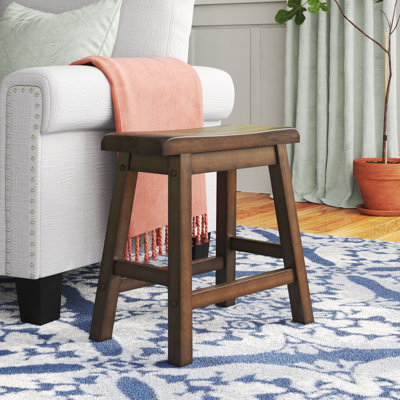Arberesha Counter Stool with Solid Wood Frame