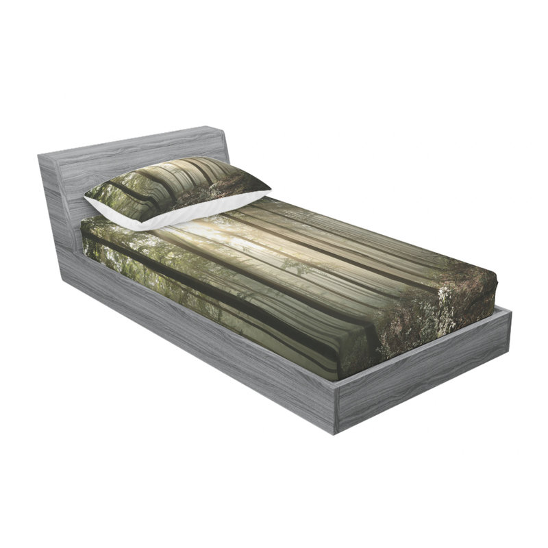 Microfiber Sheet Set, Twin Sheet Set with Fitted Sheet