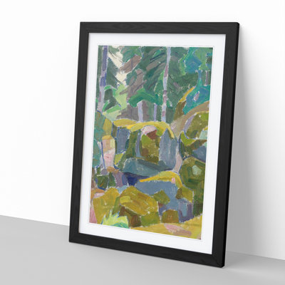Landscape with Trees by Alexander Bogomazov - Picture Frame Painting