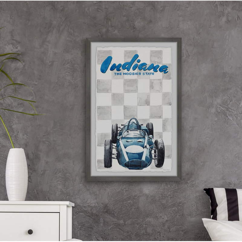 The Hoosier State par - peinture avec cadre photo, H 24 po x l 16 po x P 1,5 po