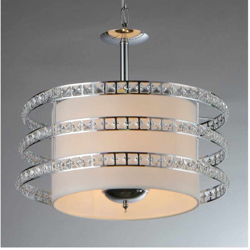 Luminaire suspendu tambour 3 lumières unique Ferdinand