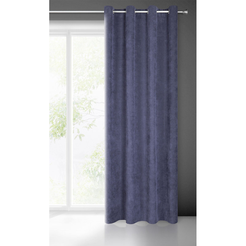 Heido Eyelet Blackout Curtain, Marine