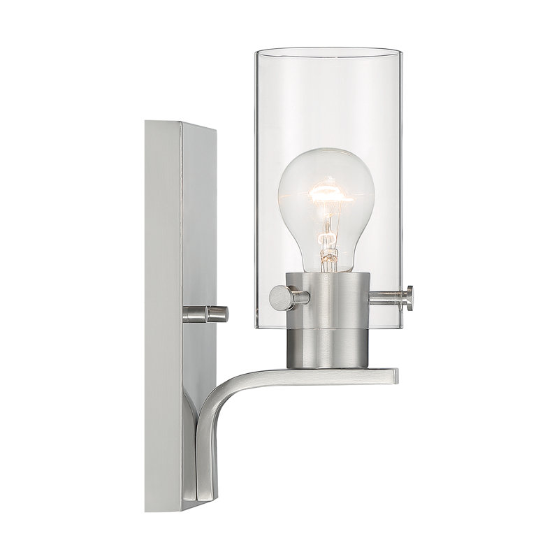 Barines Dimmable Bath Sconce, Brushed Nickel