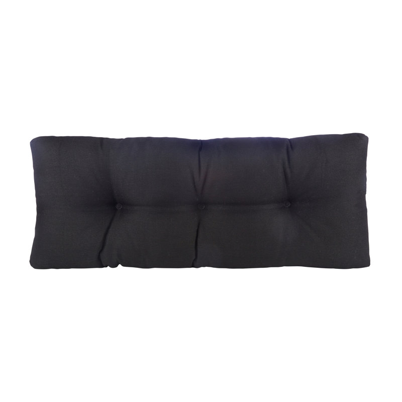 Omega Non-Slip Bench Cushion, Midnight Black, 35" W x 14" D
