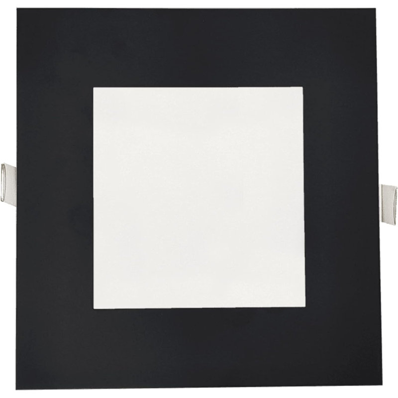 6'' Dimmable Air-Tight IC Rated Standard Recessed Lighting Kit, Black