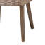 Chaise de salle à manger bohémienne avec rotin Kubu naturel et conception fuselée