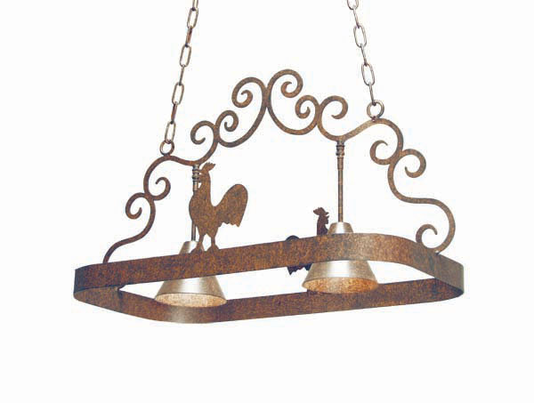 Poulet Handcrafted Hanging Pot Rack, Cajun Spice