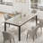 Industrial Dining Table, Wooden Long Dinner Table With Sturdy Metal Legs-425833452-425833455
