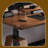 Walnut Rectangular Solid Wood Standing desk-1755289176