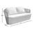 Cable Wicker Loveseat w Olefin