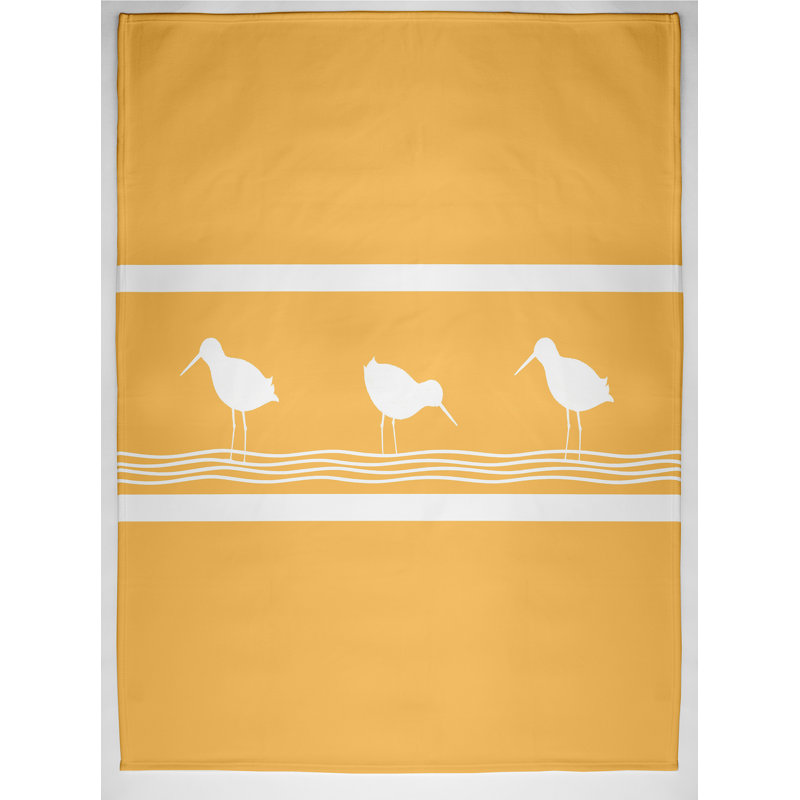 Hubbard Plain Weave / Muslin Throw Blanket, Yellow