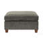 Ensemble modulaire modulaire en chenille gris moderne 6 pièces avec coins, chaises sans accoudoirs et repose-pieds modulaire
