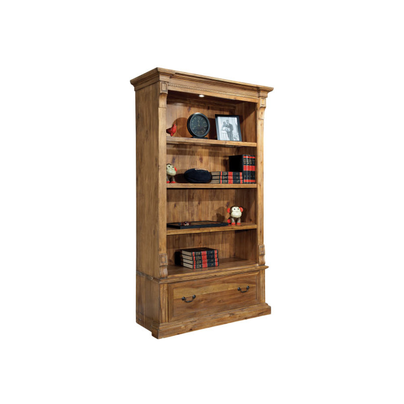 Suleman Wellington Bookcase, Wellington Natural Finish