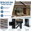 Pavillon de jardin 10 po x 12 pi avec toit en polycarbonate et pergolas murales pour l'extérieur