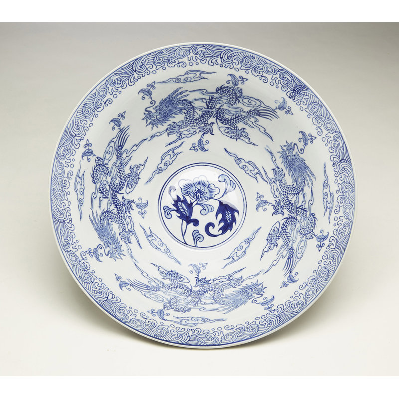 Dragon Flared Decorative Bowl