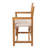 Cukor Coastal Acacia Wood Folding Outdoor Director Chairs, Beige Polyester Fabric Seat & Teak Brown Frame for Patio, Deck & Balcony-1609527897