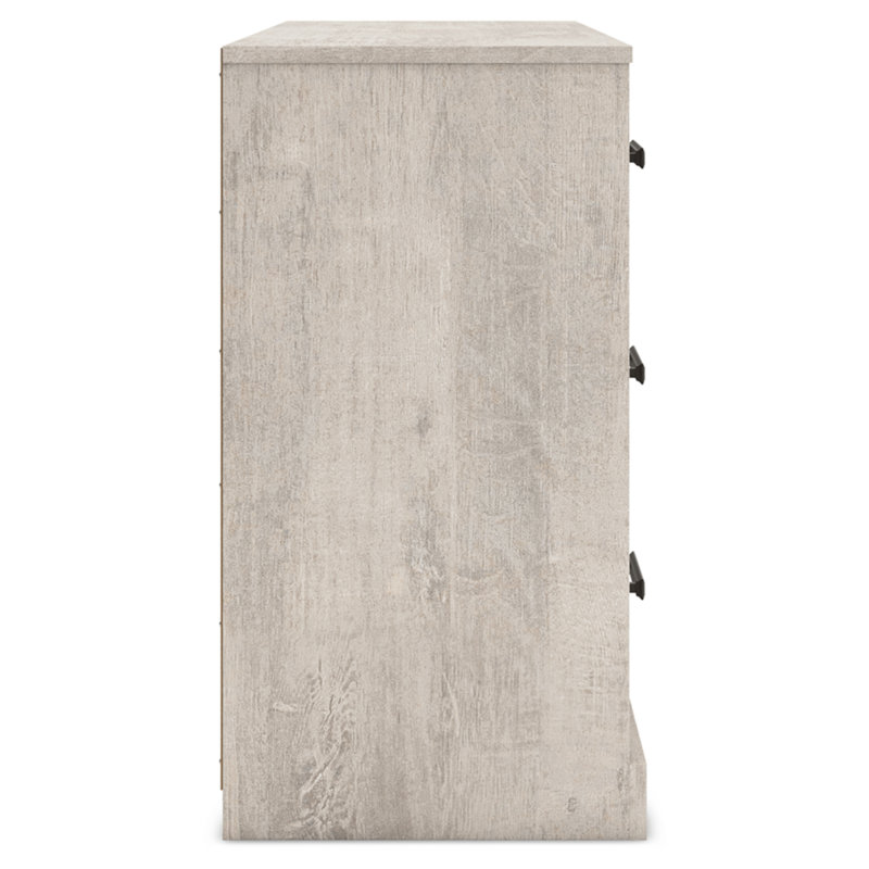 Gray Oak Grain 6-Drawer Modern Farmhouse Dresser