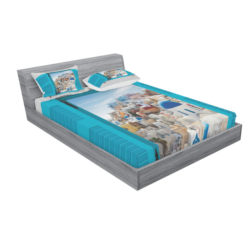 Microfiber Sheet Set, Queen Sheet Set with Fitted Sheet