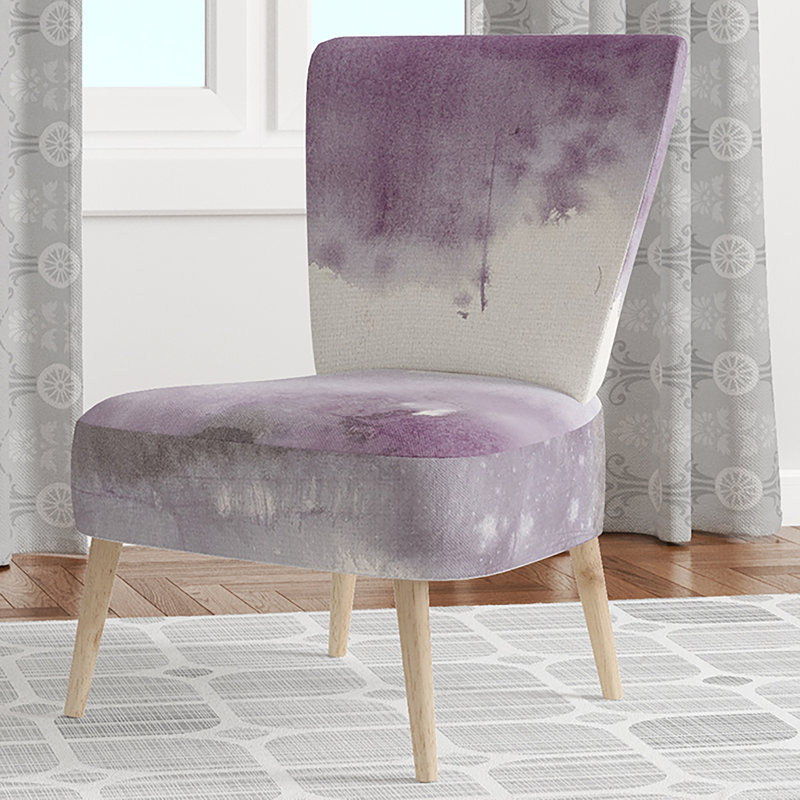 Chaise d'appoint en velours rembourrée à motif floral - Chaise d'appoint moderne à motif floral, Ombre velours gris 1