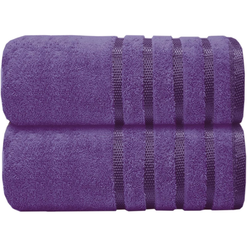 Mikeshia Premium Jumbo Bath Sheet Set, Purple