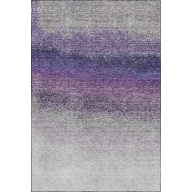 Premium Machine Washable Ariel Ombre Rug, Rectangle 10' x 14'