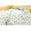 Ensemble d'édredon réversible en coton standard bleu / jaune / blanc -797286645