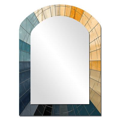 Miroir mural Mid-Century New Balance Abstract Geometrics II - Mid-Century