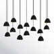 Cotter 14 Light Fabric Dimmable Geometric Chandelier