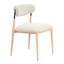 Ensemble de 2 chaises de salle à manger sans accoudoirs rembourrées modernes
