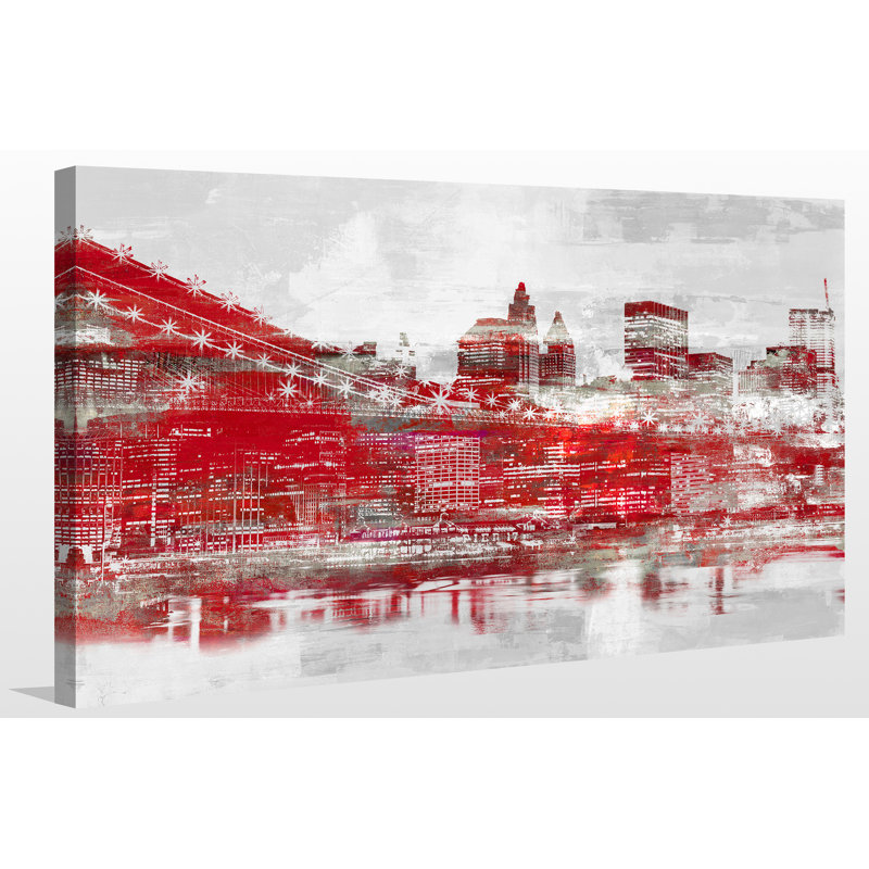 « manhattan iii », reproduction d’impression sur toile tendue, H 18 po x l 30 po