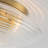 3-Light Ribbed Glass Flush Mount