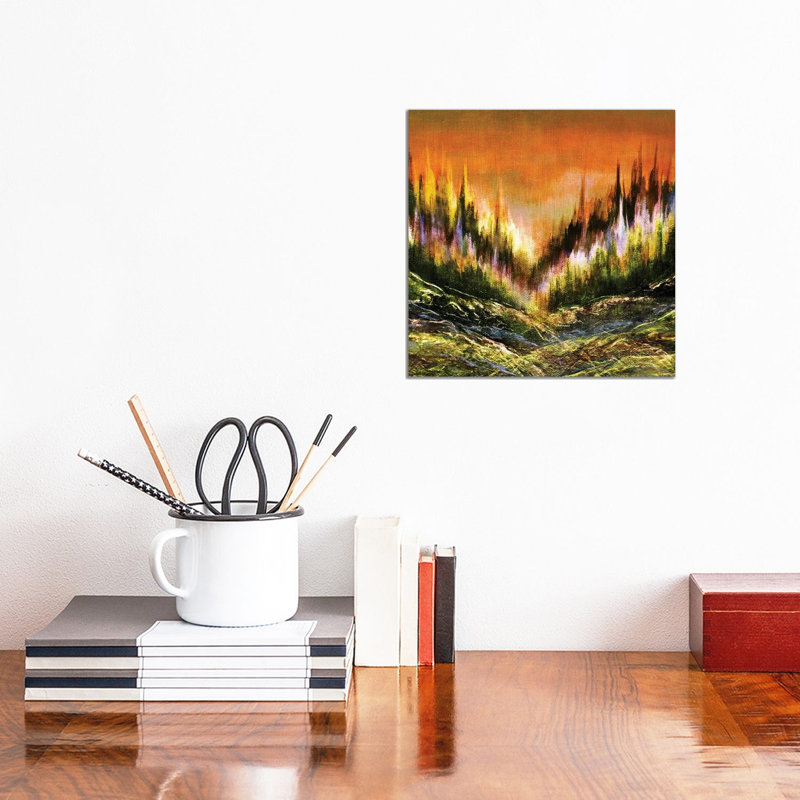 Woodland Secrets Multi I, Bold Forest Trees Landscape by Julia Di Sano - Wrapped Canvas Print, 30.48 cm H x 30.48 cm W