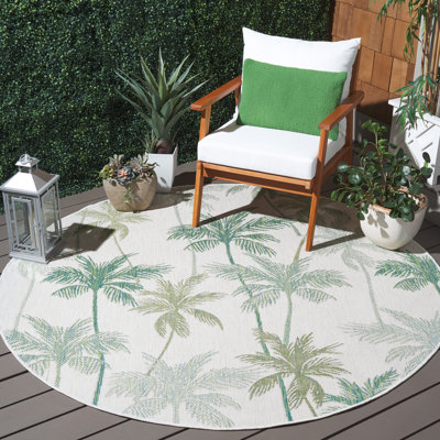 Courtyard Performance Floral Indoor/Outdoor Area Rug