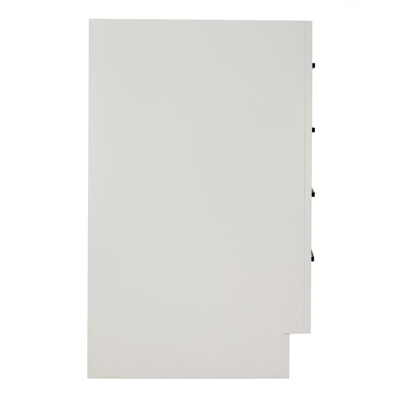 Hepburn 66 Single Bathroom Vanity Base Only, Matte Black, White