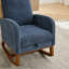 Chaise berçante en tissu avec repose-pieds rétractable Boucle-551512086-551512081